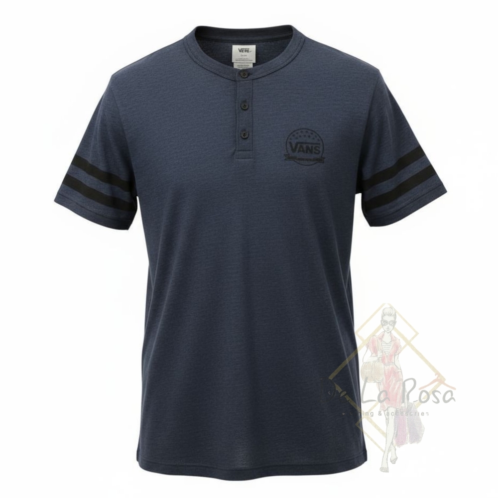 Men's Vans Henley Logo Shirt - Large